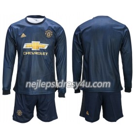 Fotbalový Dres Manchester United Dětské Alternativní 2018/19 Dlouhý Rukáv